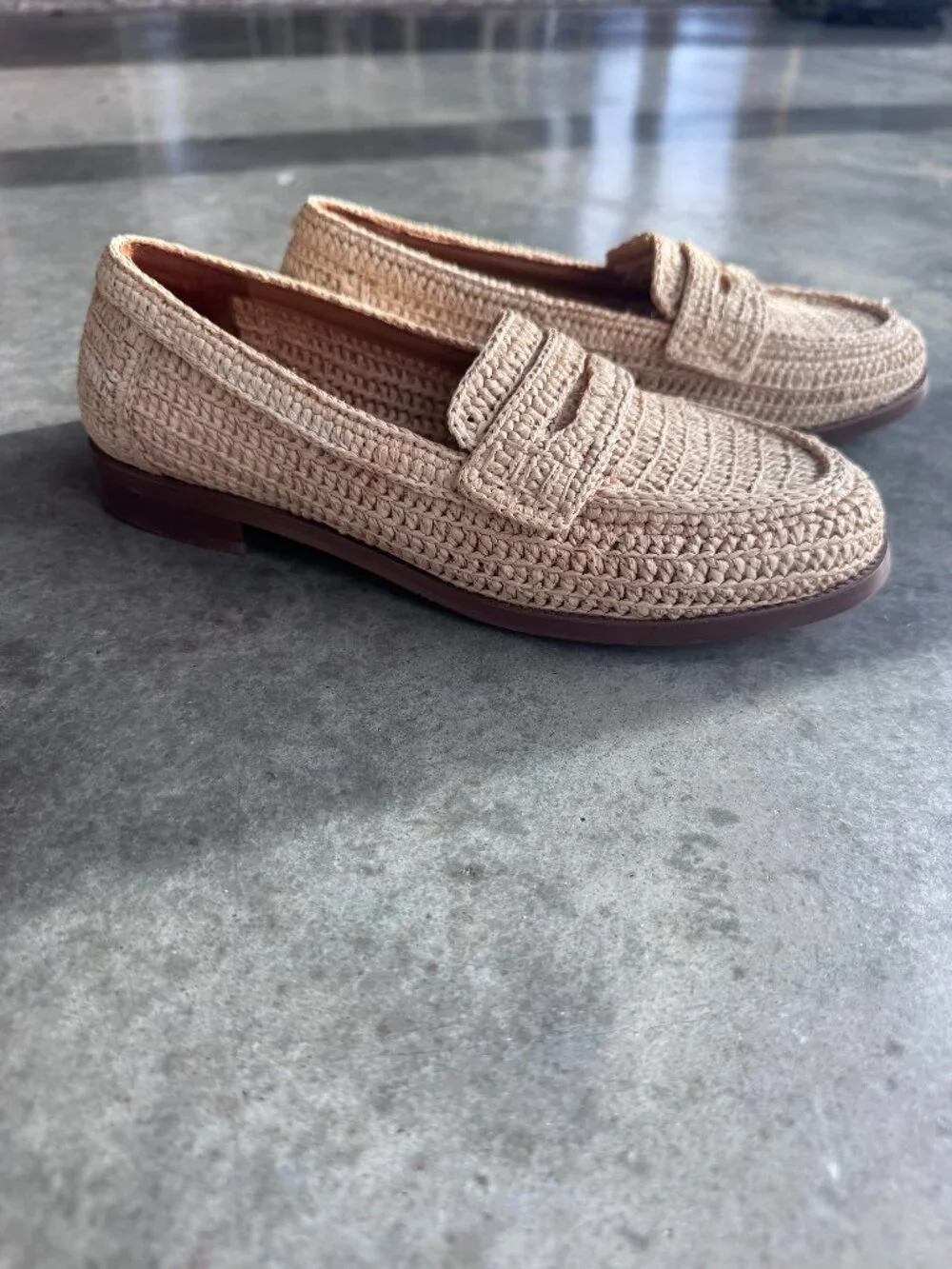 Sézane André Raffia Loafers